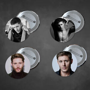 Jensen Ackles Supernatural 3 inch Pinback Button 4 Pack Stocking Stuffer